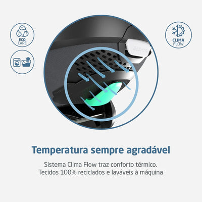 Bebê Conforto Pebble 360° Pro²+ Base FamilyFix 360° Pro Maxi Cosi Twillic Graphite - ClimaFlow para controle de temperatura