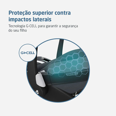 Bebê Conforto Pebble 360° Pro²+ Base FamilyFix 360° Pro Maxi Cosi Twillic Graphite - Proteção contra impactos laterais GCELL