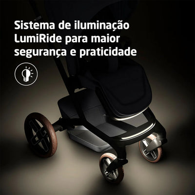 Carrinho de Bebê Maxi-Cosi Fame Twillic Graphite -  Tecnologia  LumiRide